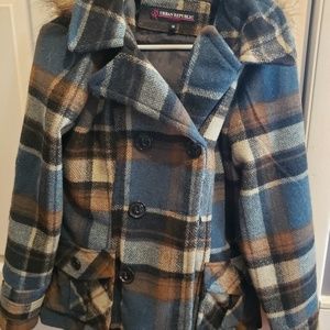 Urban republic plaid wool jacket
